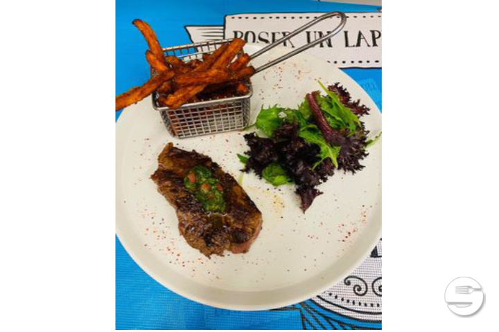 Entrecôte de bœuf rôti à la fleur de thym - Bleu Lézard