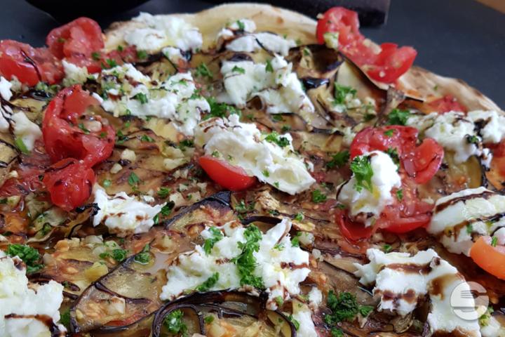 Eggplant, tomatoes and bufala - CUT Pizza
