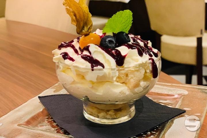 Meringue with Wipped Cream - Osteria Balsamico Ristorante