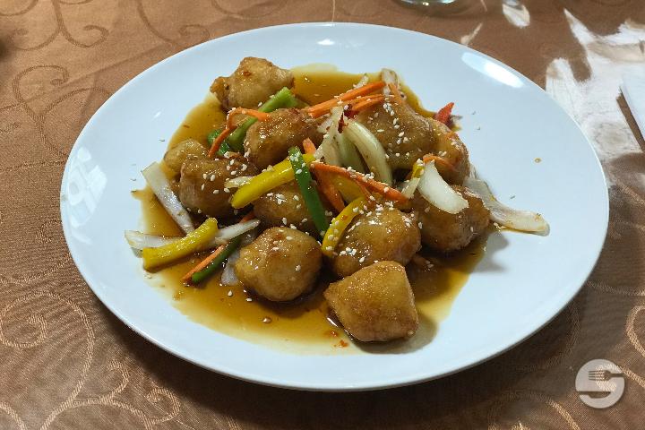Spicy caramel chicken - Le Basilic