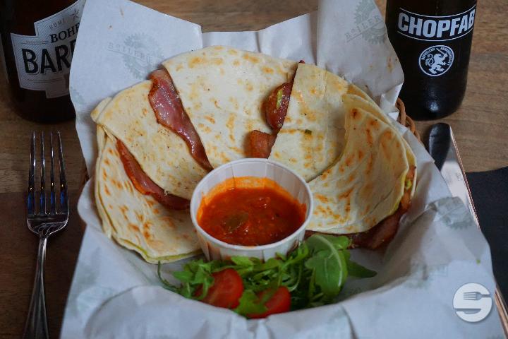 Bacon Quesadilla 1/2 - Boilerroom