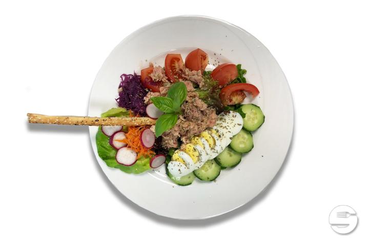 Tuna Salad Garnished with various Salads - Bistro Bar Letzi