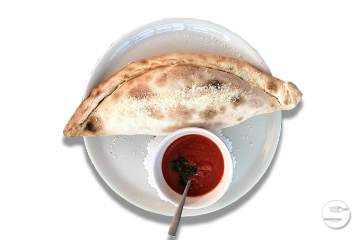 Calzone with Cooked Egg - Bistro Bar Letzi