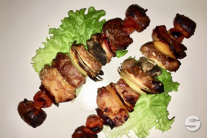 Mixed meat skewer by the unit - Poulet Minute