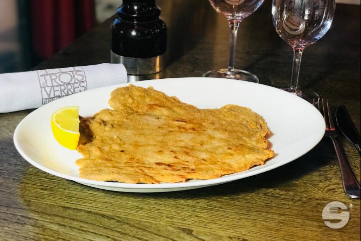 Escalope milanaise - OEnothèque - Les Trois Verres