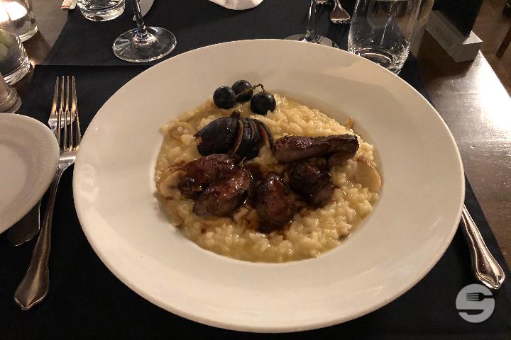 Risotto allo Champagne con Filettini d’Agnello - Ristorane Toscana