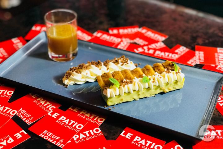 Flamed Banana Pie - Le Patio Boeuf & Homard