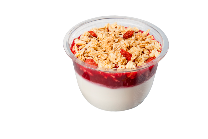 Yogourt granola au coulis de framboise - Pouly - Haldimand