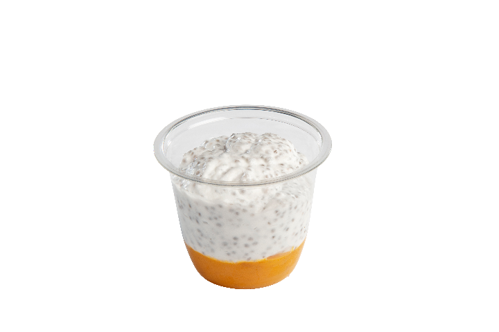 Compotée de mangue et mélange graine de chia coco - Pouly - Haldimand