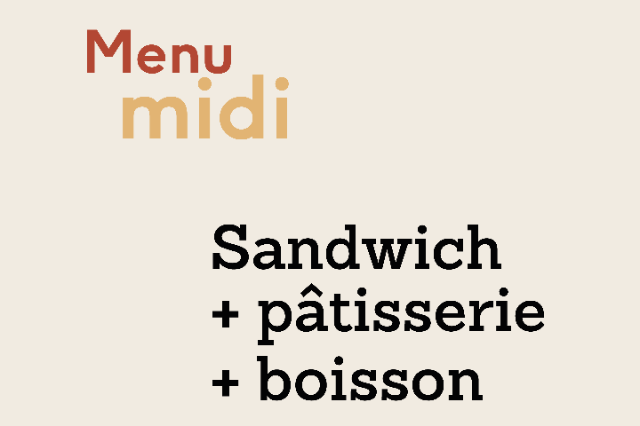 Menu Midi - Pouly - Haldimand