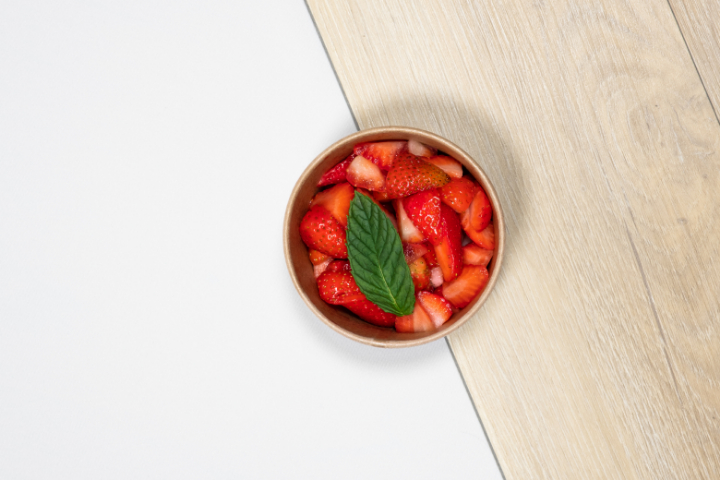Salade de fraises et menthe fraîche - Pouly - Haldimand
