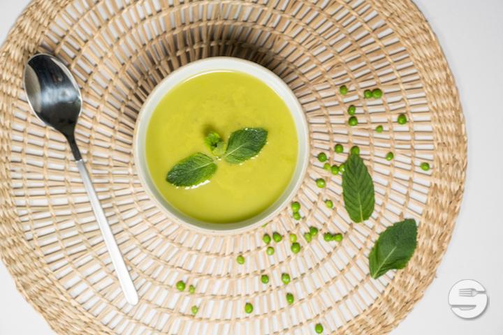 Gaspacho de petits pois et menthe - Pouly - Haldimand