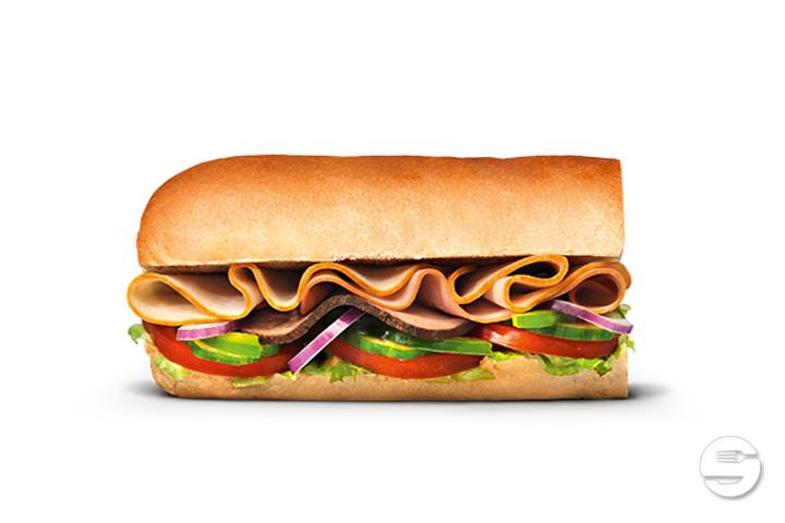Sandwich Turkey, Ham, Roast Beef 30cm - Subway®
