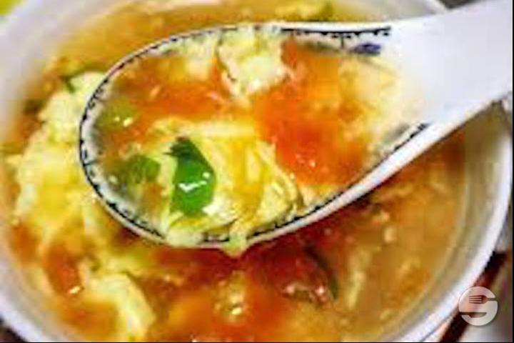 206. Tomato and egg soup - Palais Bonheur