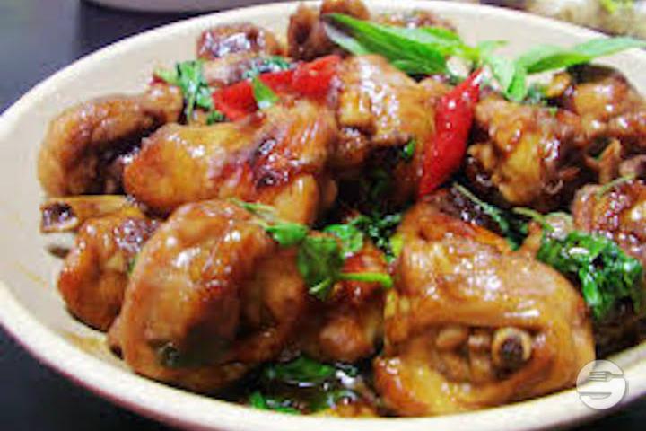 507. Stewed chicken with three-cup sauce - Palais Bonheur