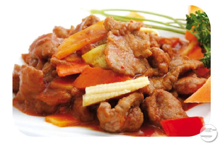 603. Sauteed beef in satay sauce - Palais Bonheur