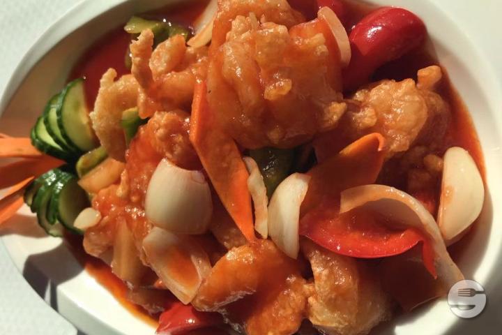 1001. Sweet and sour shrimps - Palais Bonheur
