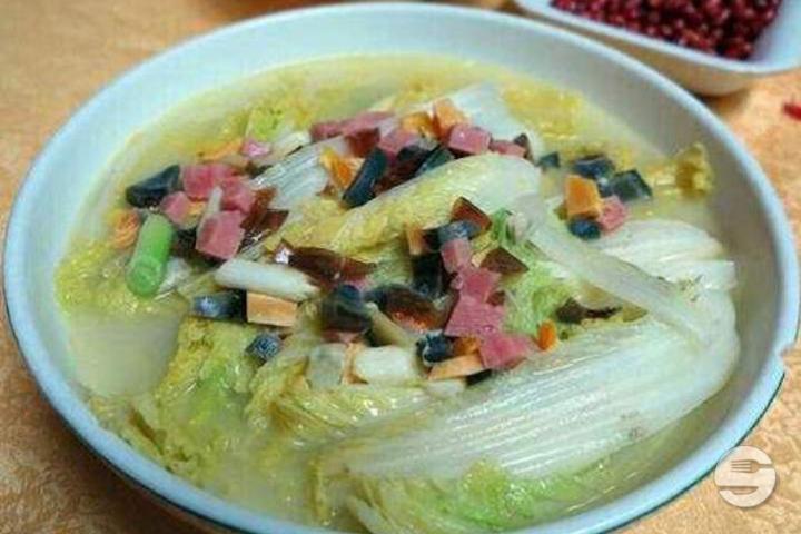 1106. Stewed Chinese cabbage with preserved eggs - Palais Bonheur