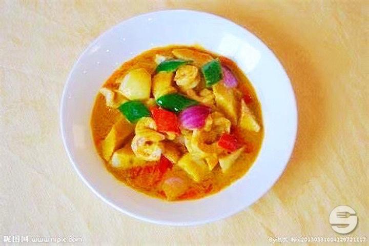 Crevettes au Curry - La Saison