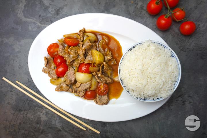 Geschnetzeltes Rind-Entrecôte - Fo Ke Kio
