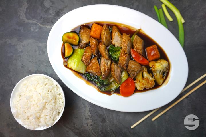 Szechuan-Pfeffersauce mit Fleisch nach Wahl - Fo Ke Kio