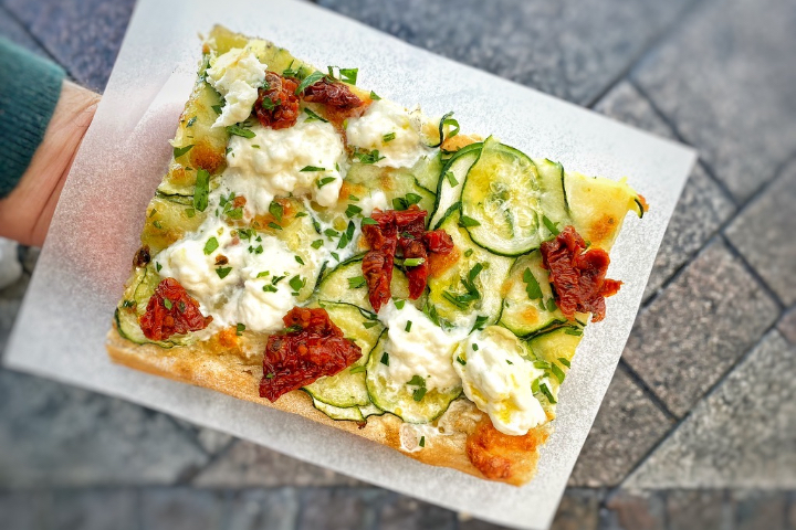 Pizza Zucchine e Burrata - Nero's Pizza