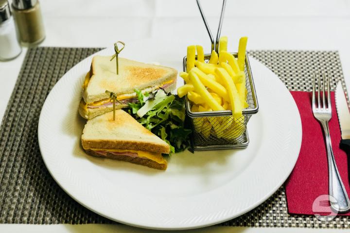 Ham and cheese sandwich - Barrel Oak Irish Pub