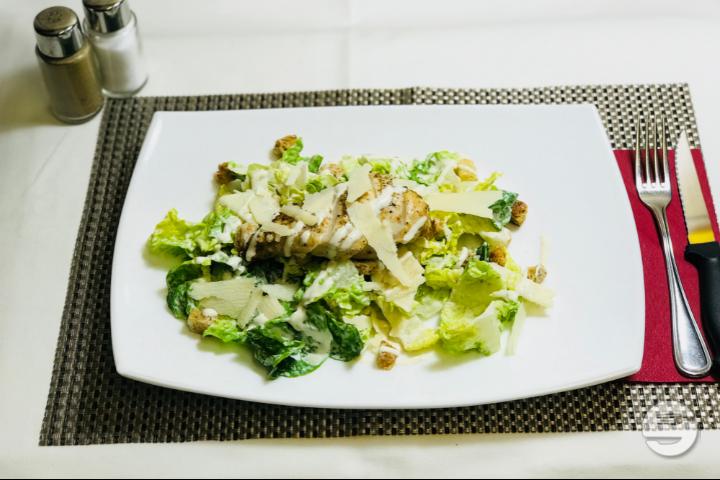 Caesar Salad with Chicken Breast - Barrel Oak Irish Pub