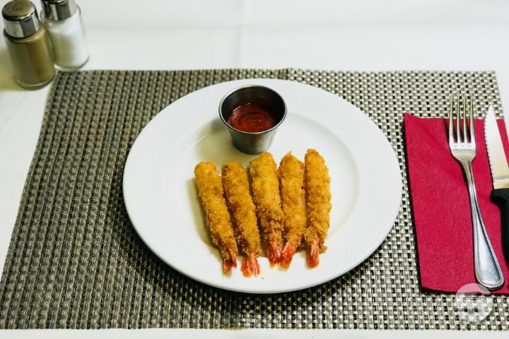 Panko Fried Prawns with hot chilli sauce - Barrel Oak Irish Pub