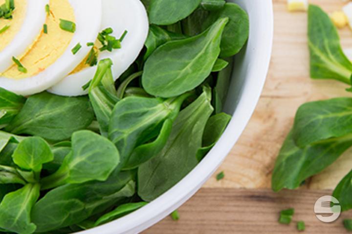 Soncino con uovo / Nüssli salad with egg - Amici