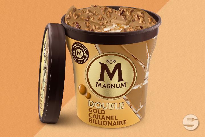 Magnum Double Gold Caramel Billionaire (440ml) - The Ben & Jerry's Shop