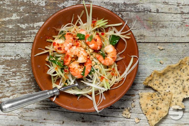 Papaya Salad with Prawns - Asiaway