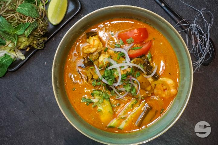 Satay Noodle Soup mit Beilage nach Wahl - Asiaway