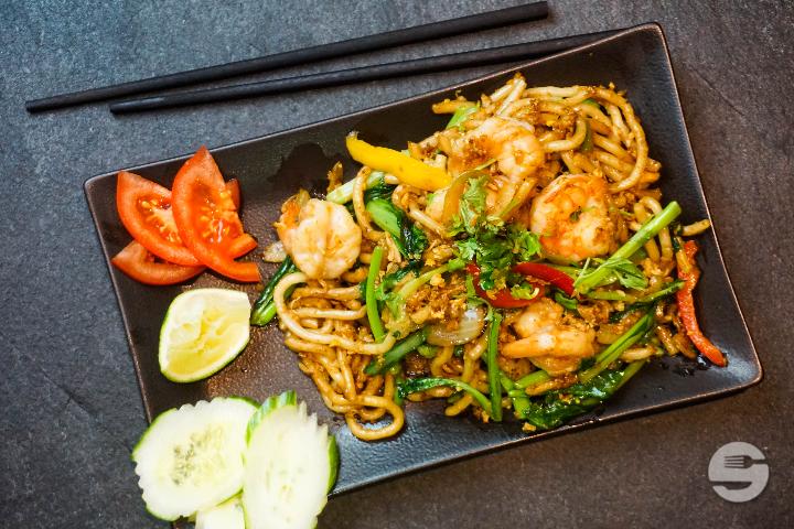 Prawn Fried Udon Noodles - Asiaway