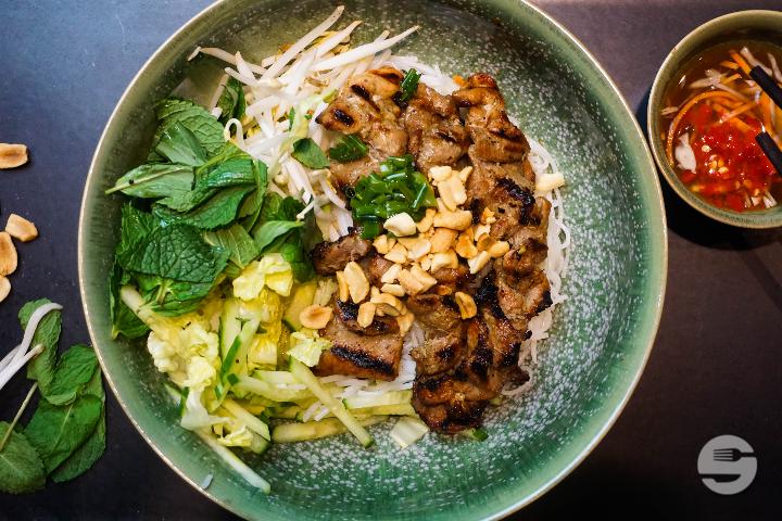 87. Grilled Pork Skewer with Sticky Rice - Asiaway