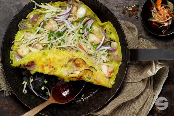Savoury Fried Pancake - Pork & Prawn - Asiaway