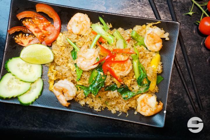 Fried Rice with Side Dish of Choice - Asiaway