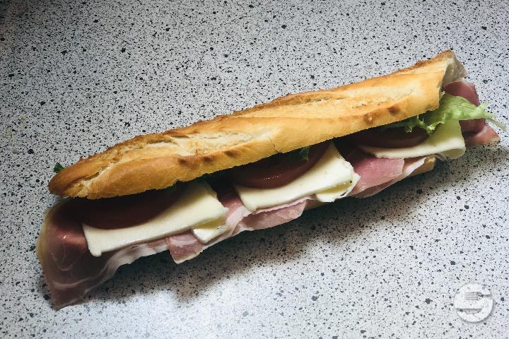 Raw Ham and Mozzarella - Les Sandwiches Du Boulevard