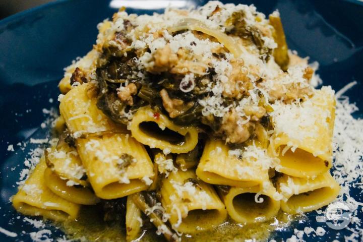 Paccheri with Neapolitan Sausage - SEPPIA Bistro