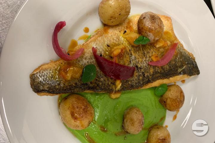 Roasted Sea Bass Filet - SEPPIA Bistro