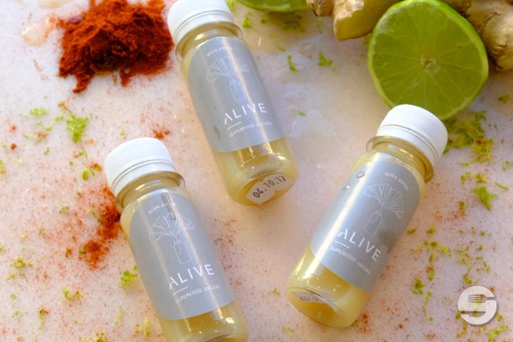 Shot with Lemon, Ginger and Cayenne Pepper - Alive