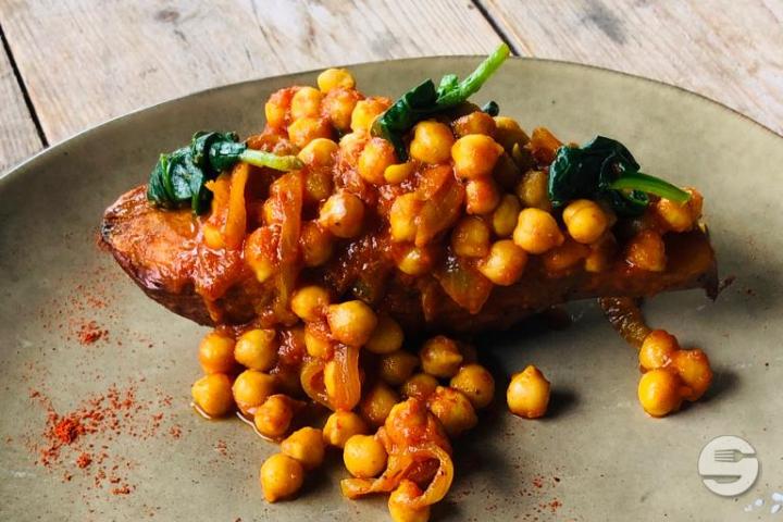 Sweet Potatoes & Chickpeas Toast - Alive