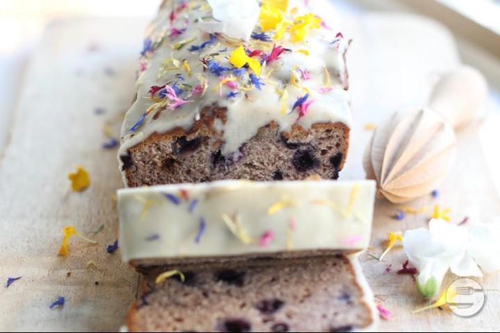 Banana bread à la myrtille - Alive
