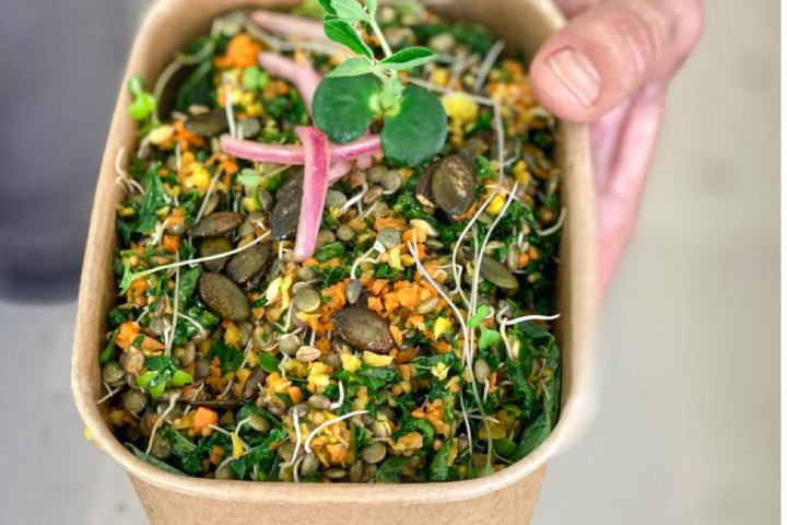 Germinated lentils salad - Alive