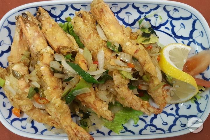 Shrimps with Salt and Pepper - Asia Restaurant
