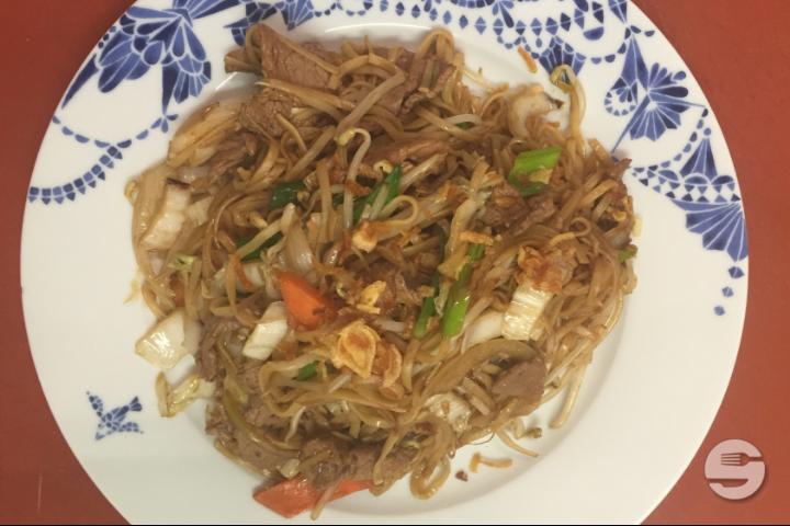 Stir-fried Noodles with Beef - Asia Restaurant
