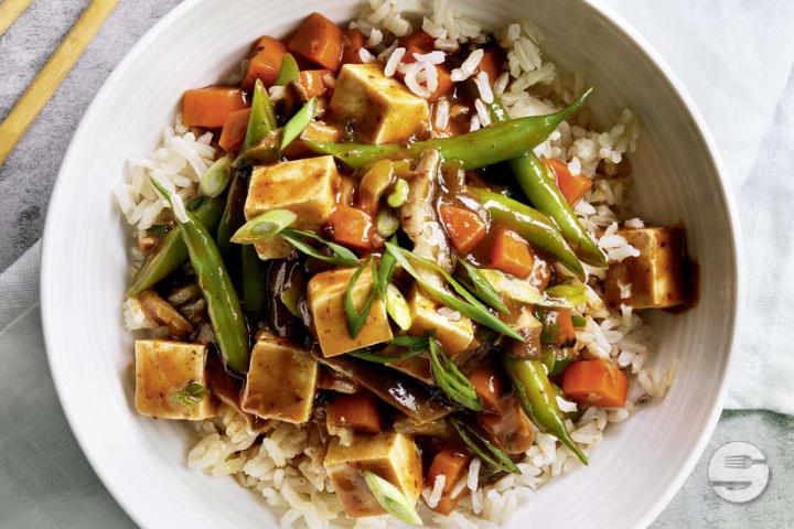 1107. Sautéed Tofu with Vegetables - Pekin Palace