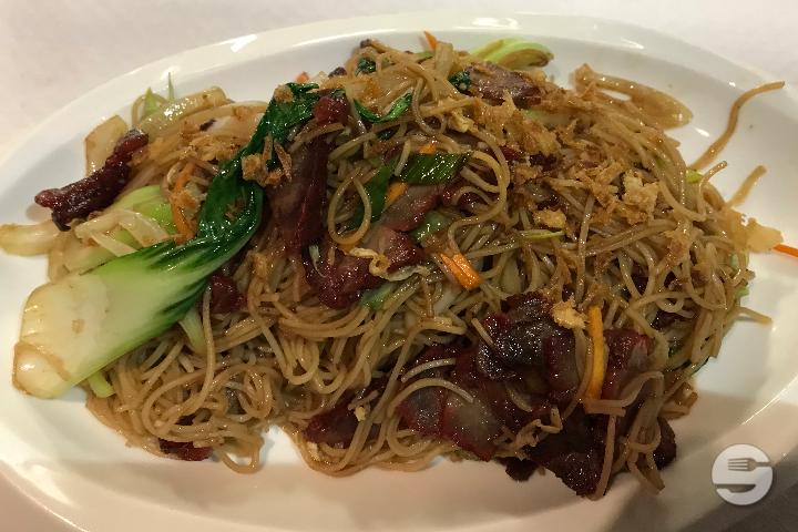 1203. Fried sliced noodles with barbecued pork - Pekin Palace