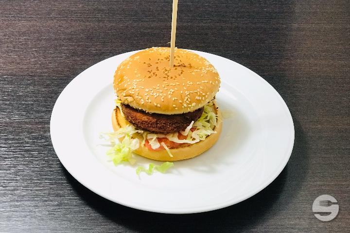 Chicken Burger with French Fries and Drink - Sam's Tacos Burger Kebab