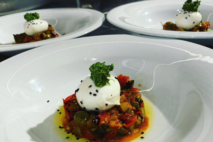 Caponata Siciliana Tiède et Burrata - Fabbrica Pasta